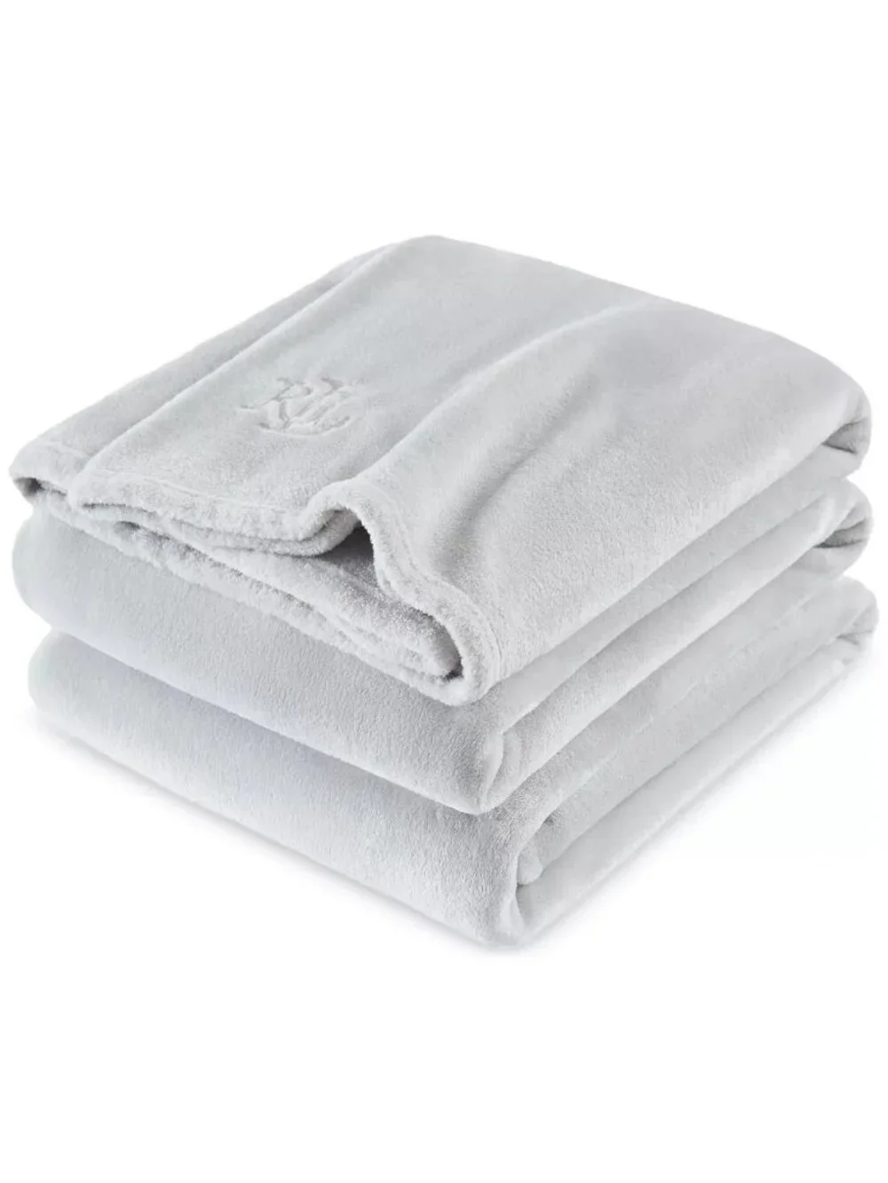 Ralph Lauren Classic Micromink Blanket Full / Queen Gray 90